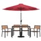 Flash Furniture Patio Set-30"x48" Table-4 Chairs-Tan Umbrella-Base XU-DG-304860064-UB19BRD-GG - alternate 6